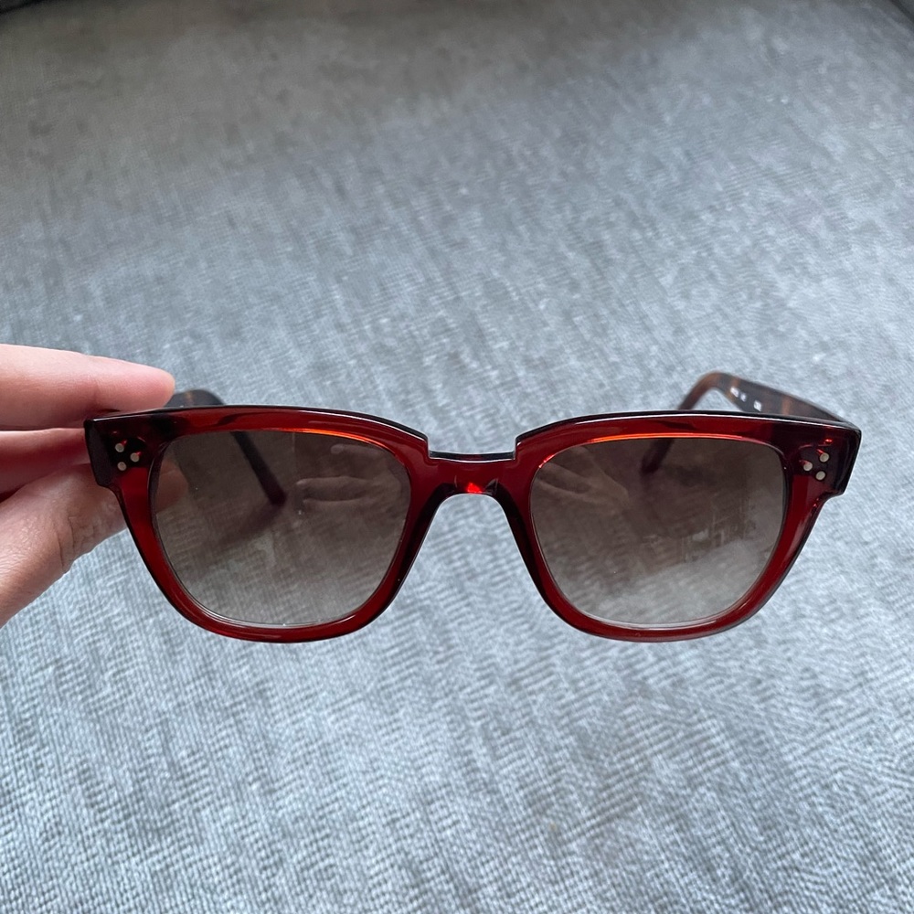 Like New SEE Red Frame Non Prescription Sunglasses